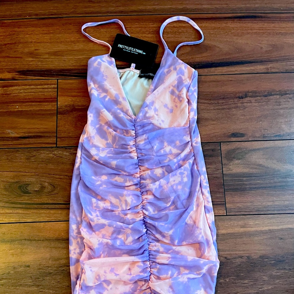 Purple mini dress